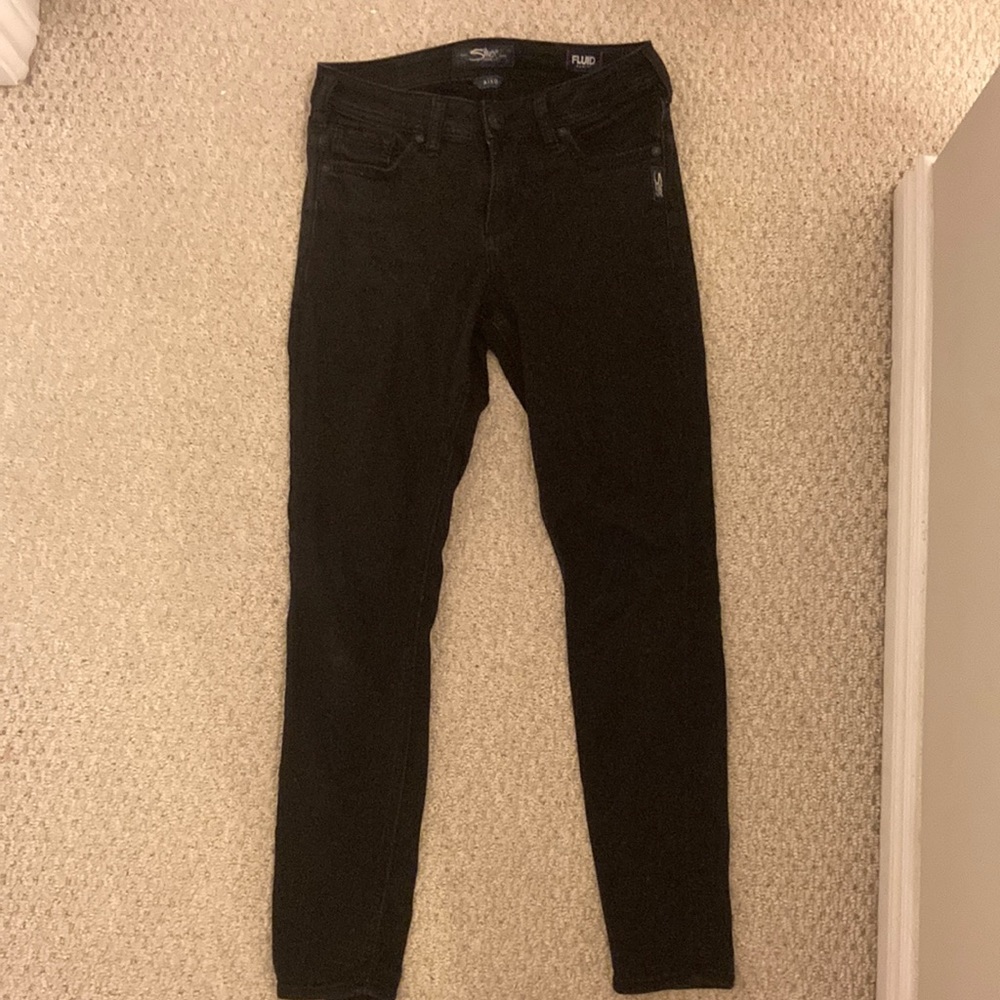Silver black jean